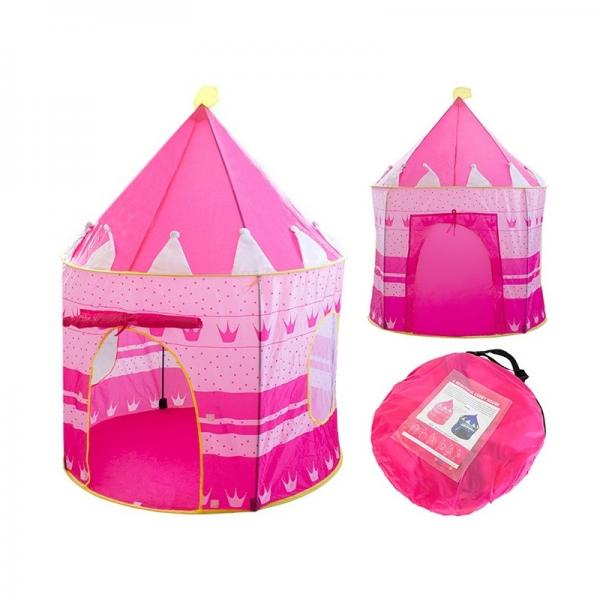 Игровой домик палатка Замок, розовая, 135 х 105 см, арт. RE1102P