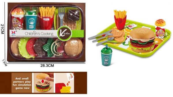 Игровой набор "Продукты" с гамбургером, арт. XJ372
